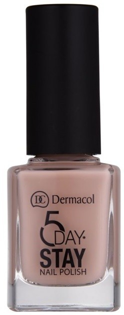 Dermacol 5 Day Stay hosszantartó körömlakk árnyalat 08 Nude Skin 11 ml