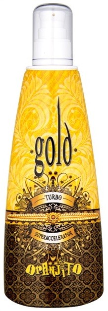 Oranjito Max. Effect Gold Turbo napolajat szoláriumok a gyors barnulásért  250 ml