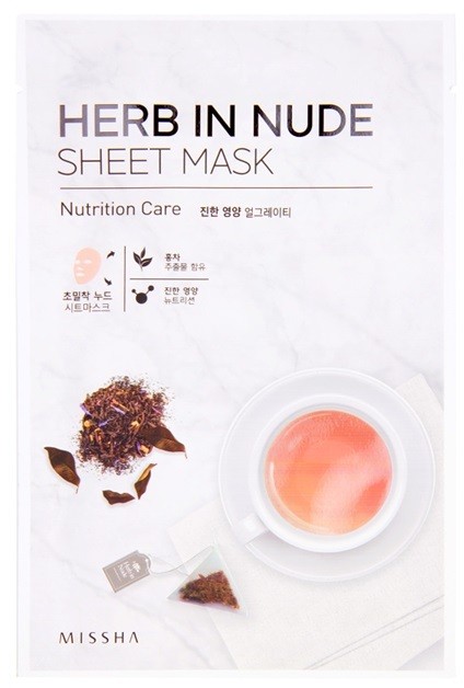 Missha Herb in Nude arcmaszk tápláló hatással  23 g