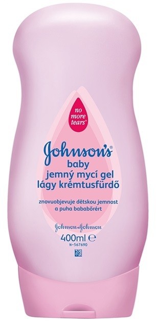 Johnson's Baby Wash and Bath gyengéd tisztító gél  400 ml