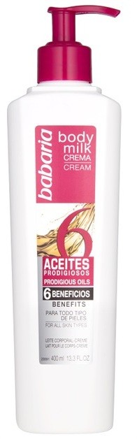 Babaria 6 Esential Oils testápoló tej  400 ml