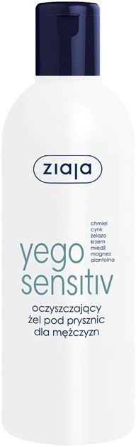 Ziaja Yego Sensitiv tusfürdő gél uraknak  300 ml