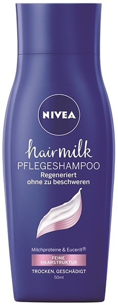 Nivea Hairmilk ápoló sampon a finom hajért  50 ml