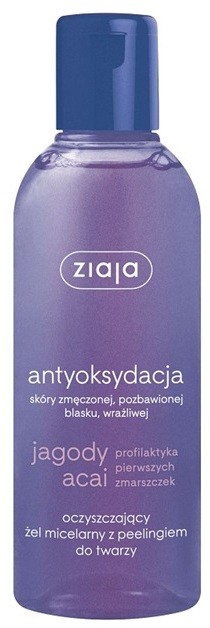 Ziaja Acai Berry géles peeling az érzékeny arcbőrre  200 ml