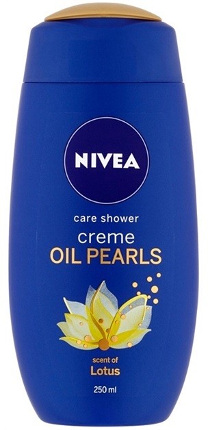 Nivea Creme Oil Pearls ápoló tusoló gél Lotus 250 ml