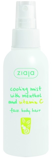 Ziaja Cooling Mist hűsítő és felfrissítő permet arcra, testre és hajra Mentol and Vitamin C 100 ml