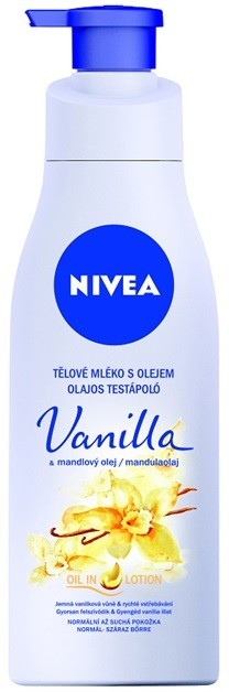 Nivea Vanilla & Almond Oil testápoló tej olajjal  200 ml