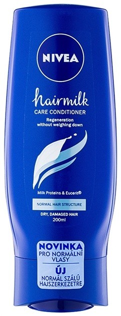 Nivea Hairmilk tápláló kondicionáló normál hajra  200 ml