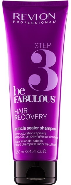 Revlon Professional Be Fabulous Hair Recovery a haj kutikuláit lezáró sampon a regeneráló maszkok hatásának növeléséért  250 ml