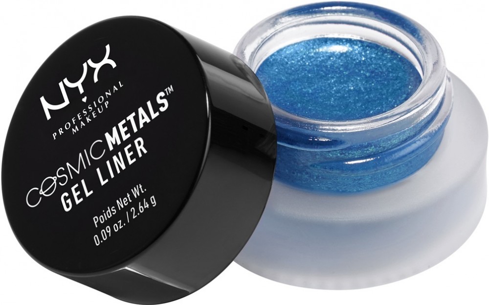 NYX Professional Makeup Cosmic Gel Liner™ zselés szemhéjtus csillámporral árnyalat 01 Supernatural 2,64 g