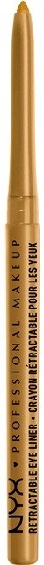 NYX Professional Makeup Retractable Eye Liner vízálló szemceruza árnyalat 06 Gold 0,34 g