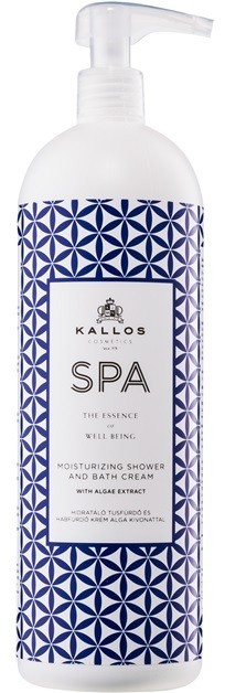 Kallos Spa tusoló és fürdő krémes gél hidratáló hatással  1000 ml