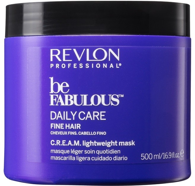 Revlon Professional Be Fabulous Daily Care regeneráló és hidratáló maszk a finom hajért  500 ml