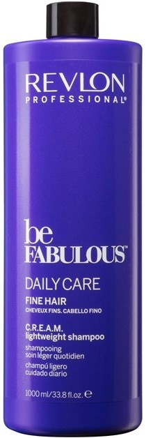 Revlon Professional Be Fabulous Daily Care tömegnövelő sampon a selymes hajért  1000 ml