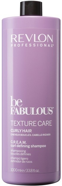 Revlon Professional Be Fabulous Texture Care hidratáló sampon a hajhullámok modellezéséhez   1000 ml