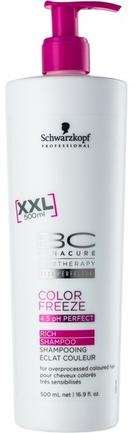 Schwarzkopf Professional PH 4,5 BC Bonacure Color Freeze sampon a magas fényért  500 ml