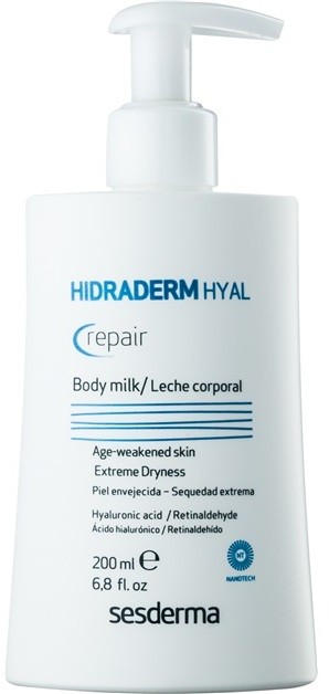 Sesderma Hidraderm intenzíven hidratáló testápoló tej nagyon száraz bőrre  200 ml