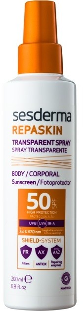 Sesderma Repaskin Liposzómás védő spray SPF 50  200 ml