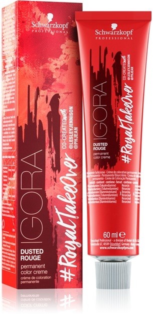 Schwarzkopf Professional IGORA #RoyalTakeOver Dusted Rouge tartós hajfesték árnyalat 7-982 Medium Blonde Violet Red Ash 60 ml