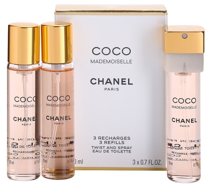 Chanel Coco Mademoiselle eau de toilette nőknek 3x20 ml (3 x utántöltő)