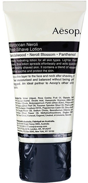Aésop Skin Maroccan Neroli nyugtató emulzió borotválkozás után  60 ml
