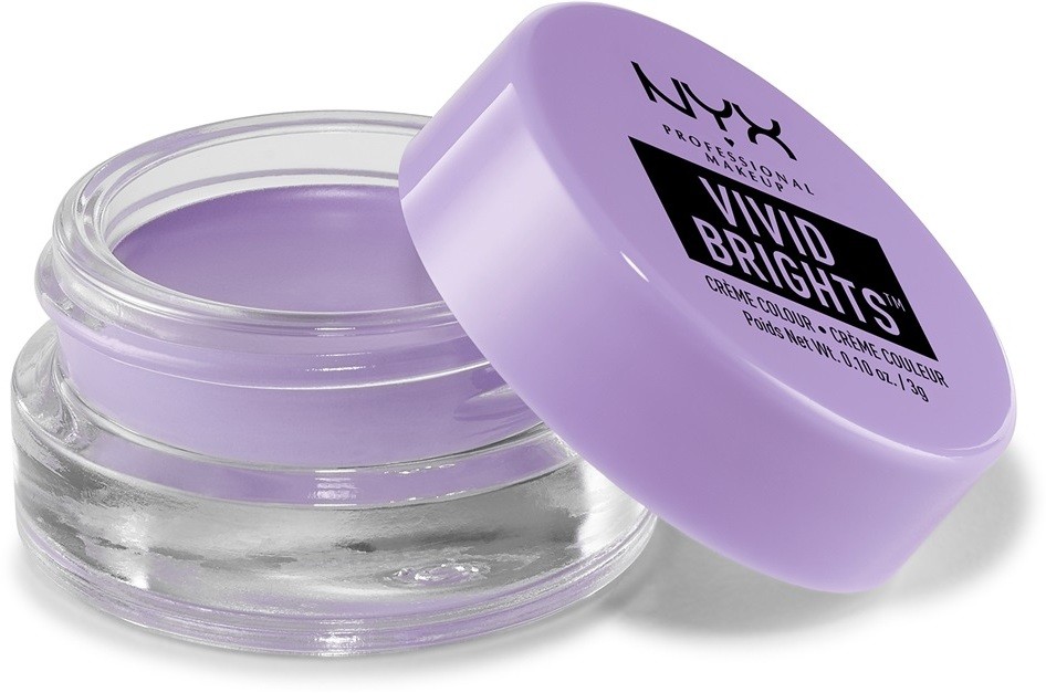 NYX Professional Makeup Vivid Brights krémes szemhéjfestékek és szemhéjtusok árnyalat 04 Sugar Rush 3 g