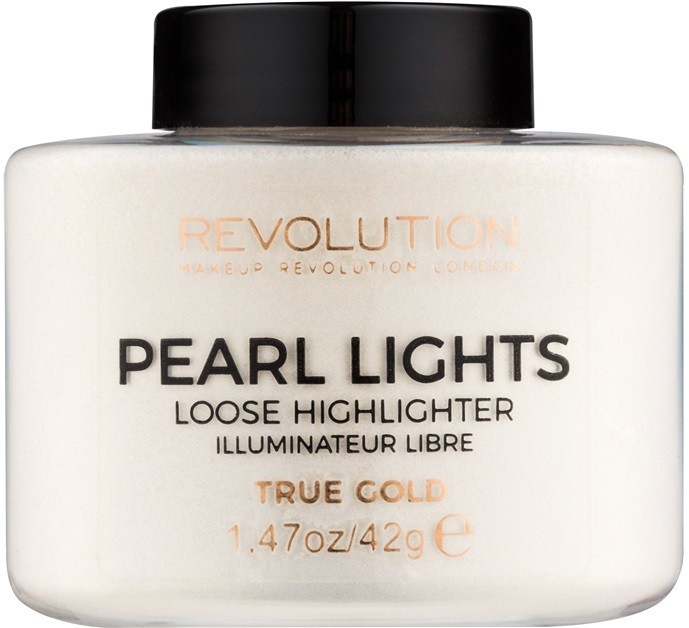 Makeup Revolution Pearl Lights gyengéd élénkítő árnyalat True Gold 42 g