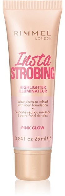 Rimmel Insta Strobing folyékony bőrélénkítő árnyalat Pink Glow 25 ml