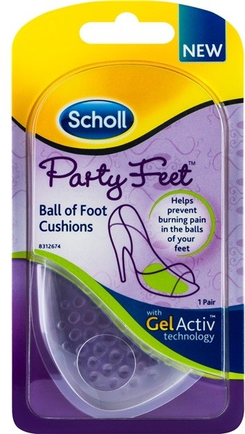 Scholl Party Feet Ultra Slim géles párnácskák talppárna alá