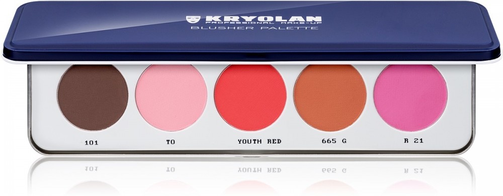 Kryolan Basic Face & Body 5 színű arcpír paletta  12,5 g