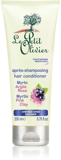 Le Petit Olivier Myrtle & Pink Clay kondicionáló zsíros hajra  200 ml