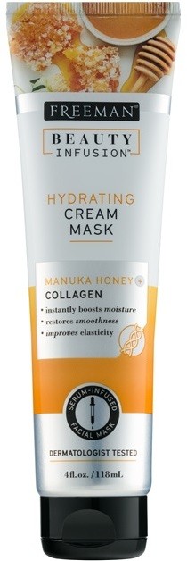 Freeman Beauty Infusion Manuka Honey + Collagen hidratáló krémes maszk normál és száraz bőrre  118 ml