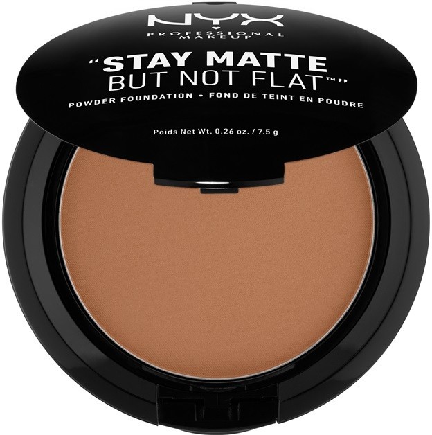 NYX Professional Makeup Stay Matte But Not Flat púderes make-up árnyalat 19 Cocoa 7,5 g