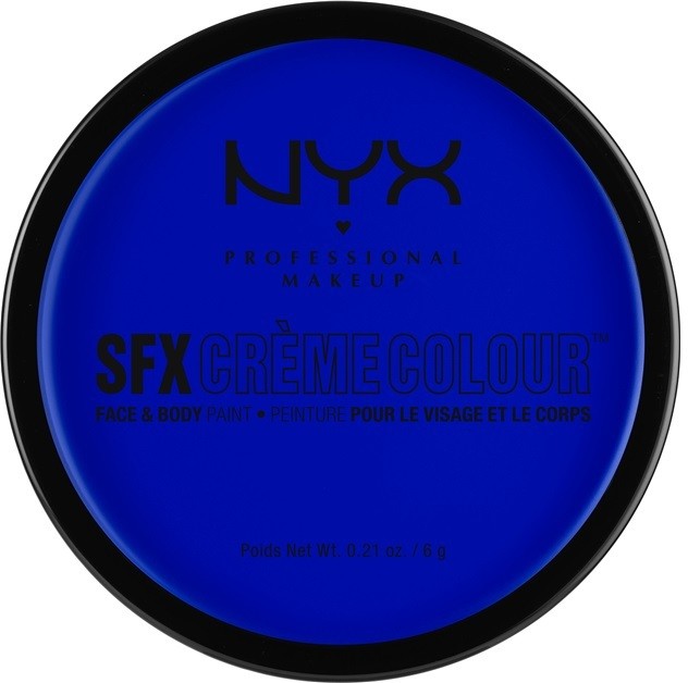 NYX Professional Makeup SFX Creme Colour™ make-up arcra és testre árnyalat 05 Blue 6 g