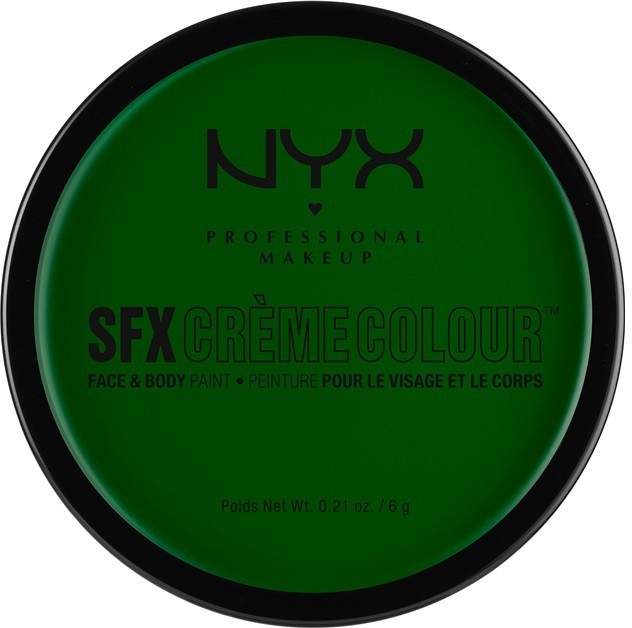 NYX Professional Makeup SFX Creme Colour™ make-up arcra és testre árnyalat 04 Green 6 g