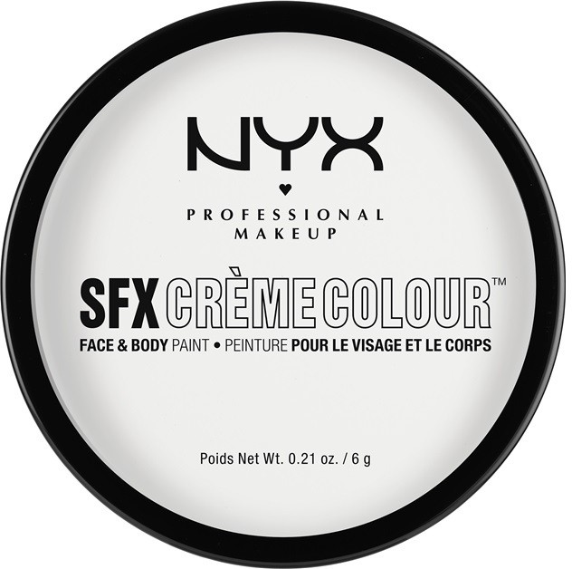 NYX Professional Makeup SFX Creme Colour™ make-up arcra és testre árnyalat 09 White 6 g