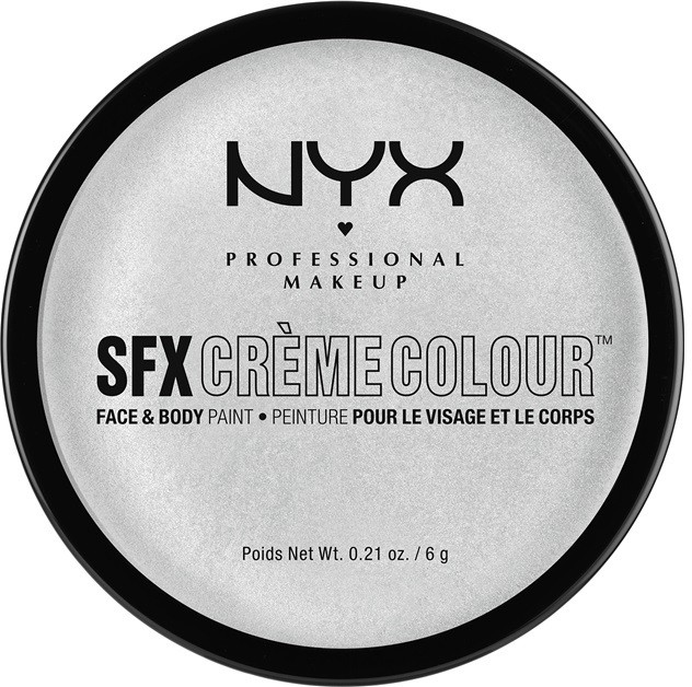 NYX Professional Makeup SFX Creme Colour™ make-up arcra és testre árnyalat 12 Silver 6 g