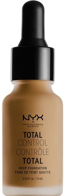 NYX Professional Makeup Total Control folyékony make-up pipettával árnyalat 17 Cappuccino 13 ml