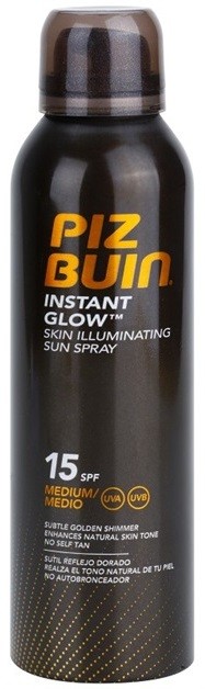 Piz Buin Instant Glow bőrvilágosító napozó spray SPF 15  150 ml