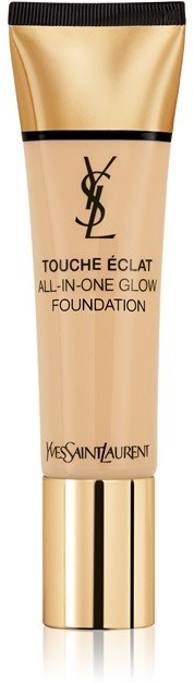 Yves Saint Laurent Touche Éclat All-In-One Glow folyékony make-up SPF 23 árnyalat B30 Almond 30 ml