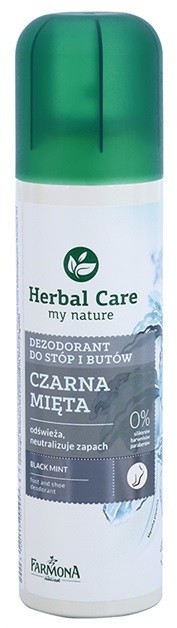 Farmona Herbal Care Black Mint spray dezodor a lábra és a cipőbe  150 ml