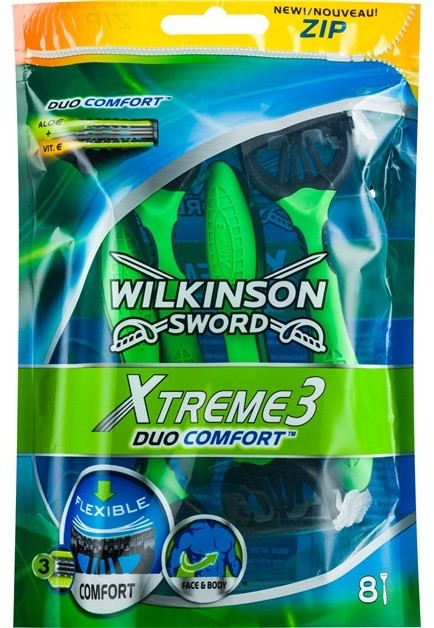 Wilkinson Sword Xtreme 3 Duo Comfort eldobható borotva 8 db  8 db