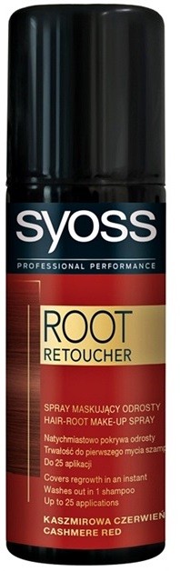 Syoss Root Retoucher tonizáló festék a lenőtt hajra spray -ben árnyalat Cashmere Red 120 ml