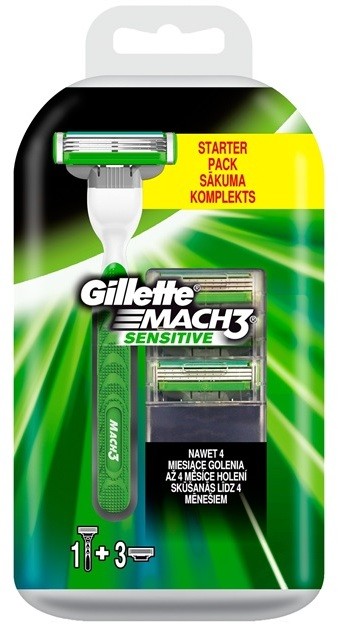 Gillette Mach 3 Sensitive borotva tartalék pengék 3 db