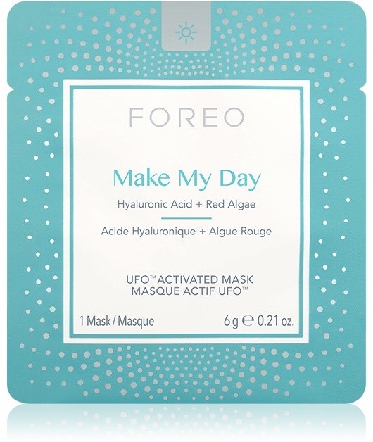 FOREO UFO™ Make My Day ápoló arcmaszk hidratáló hatással  7 x 6 g