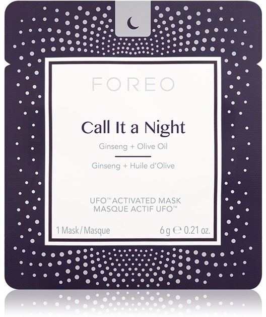 FOREO UFO™ Call It a Night éjszakai revitalizáló megújító maszk tápláló hatással  7 x 6 g