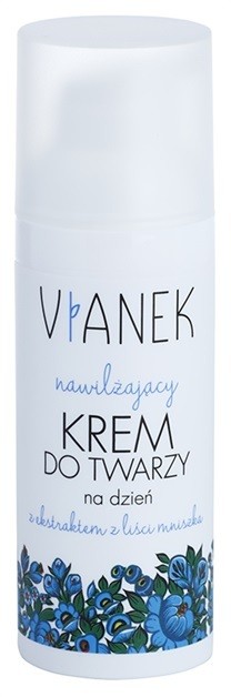 Vianek Moisturising nappali hidratáló krém  száraz és érzékeny bőrre pitypanglevél kivonattal  50 ml