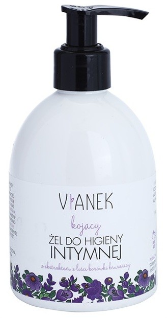 Vianek Soothing gél intim higiéniára mindennapi használatra áfonyalevél kivonattal  300 ml