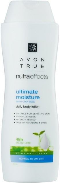 Avon True NutraEffects hidratáló testápoló tej  400 ml
