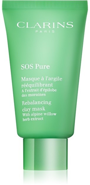 Clarins SOS Pure agyagos maszk kombinált és zsíros bőrre  75 ml